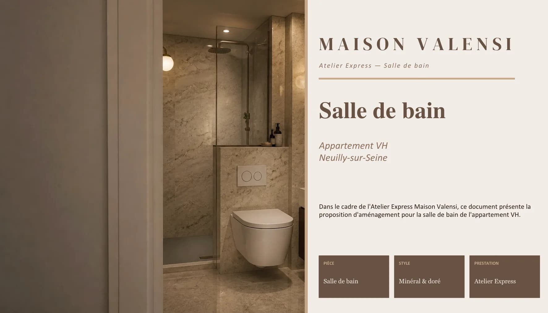 Atelier sur mesure : salle de bain 