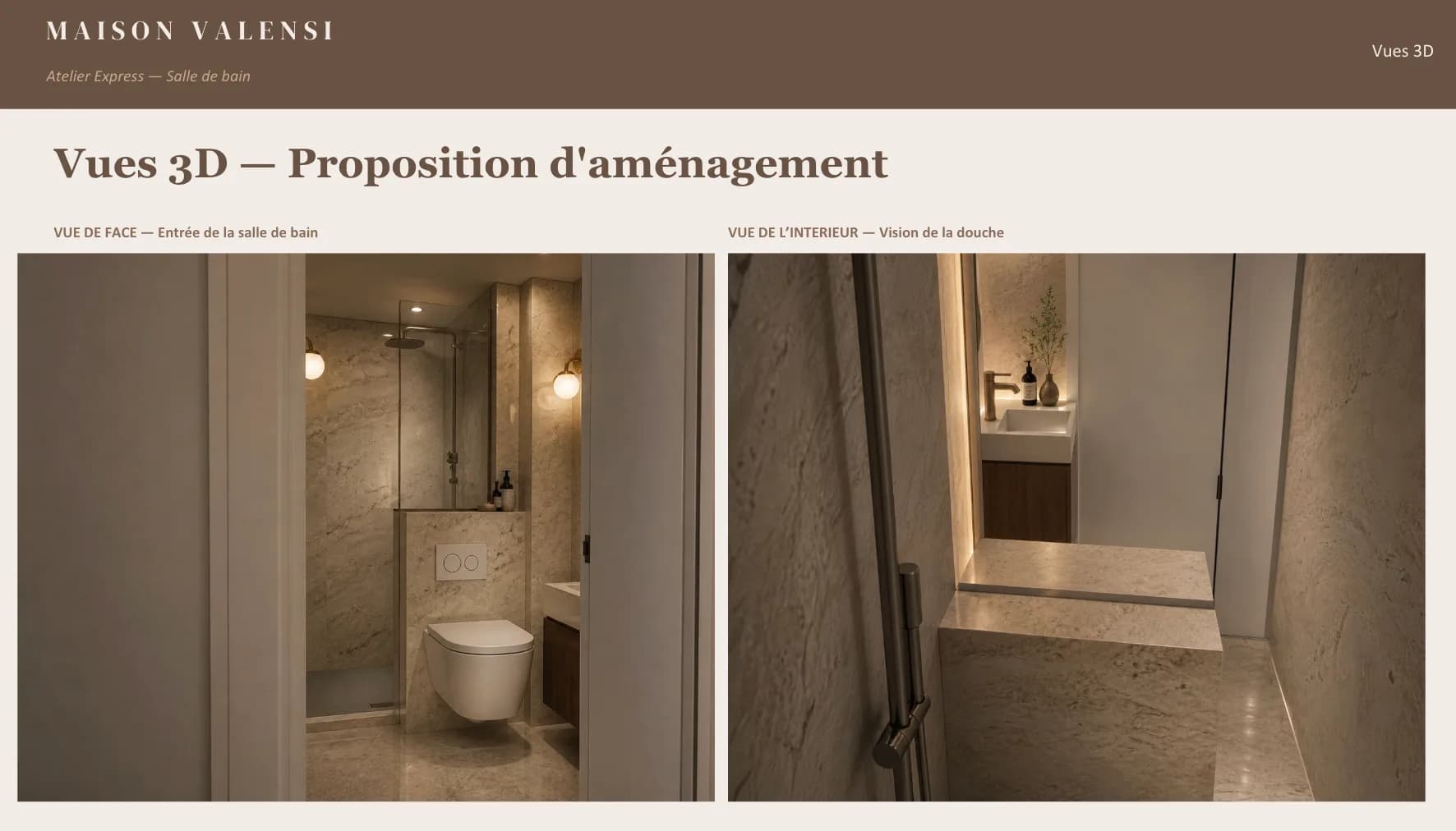 Atelier sur mesure : salle de bain , vue 4