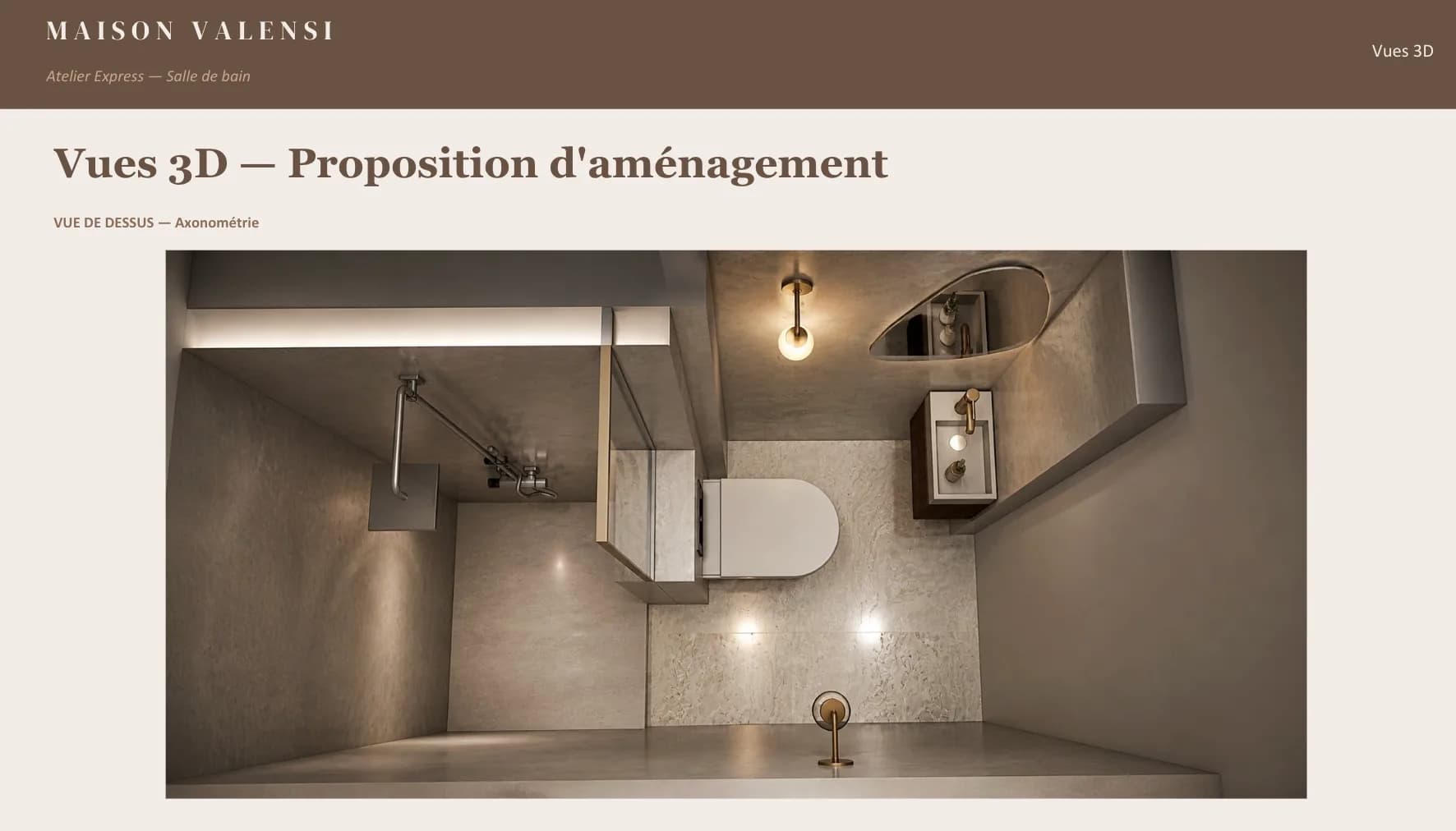 Atelier sur mesure : salle de bain , vue 5